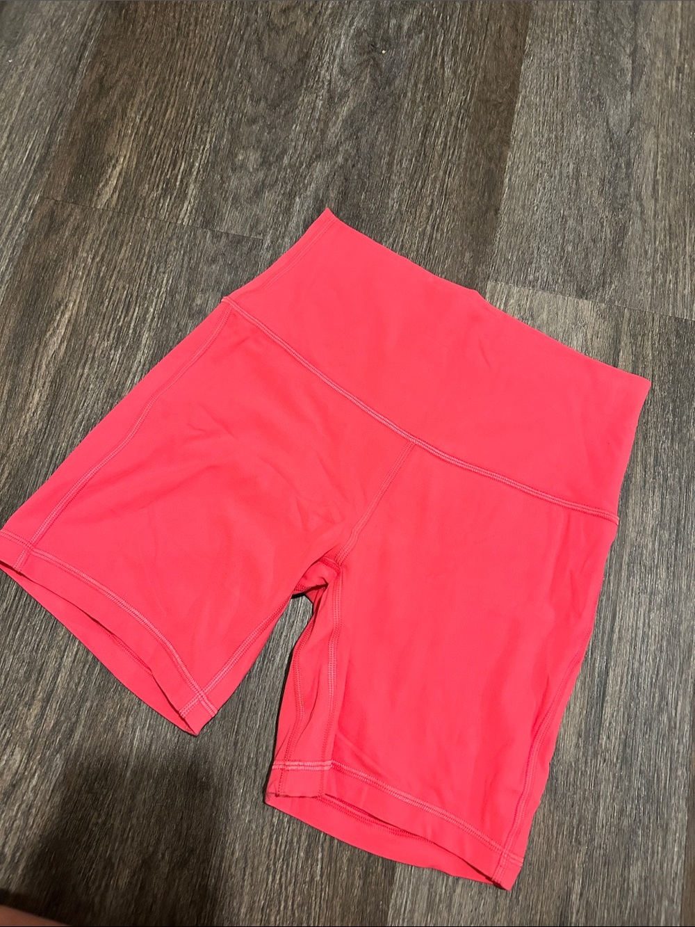 Lululemom Women's Athletic Bike Shorts - Coral Pink
